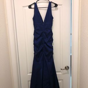 Blue Shimmer Cache Evening Gown Size 6